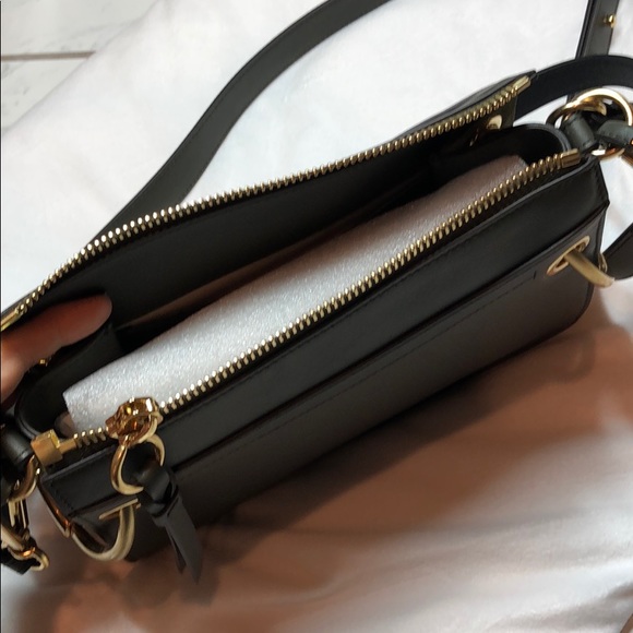 Chloe Medium Deep Forest Green Color Roy Zip Bag - Picture 3 of 5